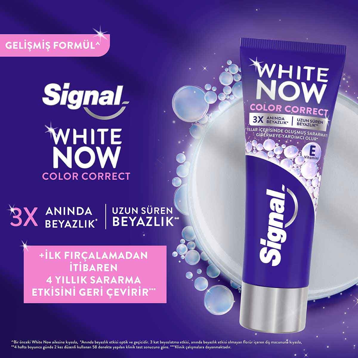 Signal White Now Color Correct Uzun Süren Beyazlık Diş Macunu 75 ml