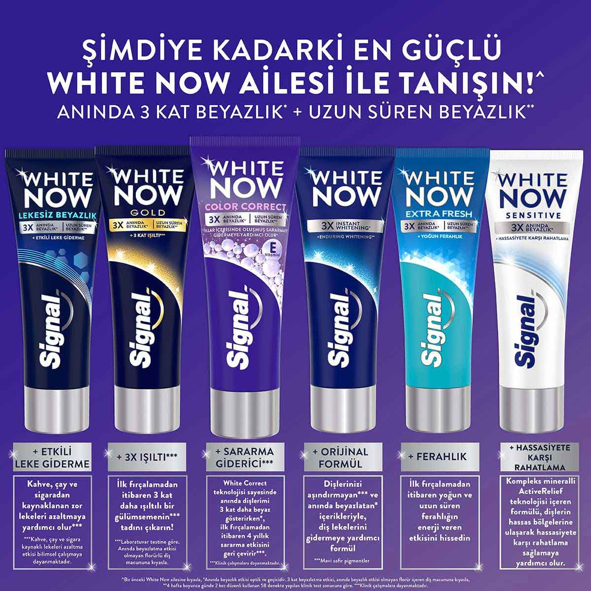 Signal White Now Color Correct Uzun Süren Beyazlık Diş Macunu 75 ml