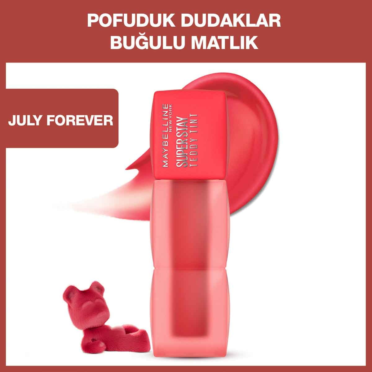 Maybelline Super Stay Teddy Tint Uzun Süre Kalıcı Likit Mat Tint 35- July Forever