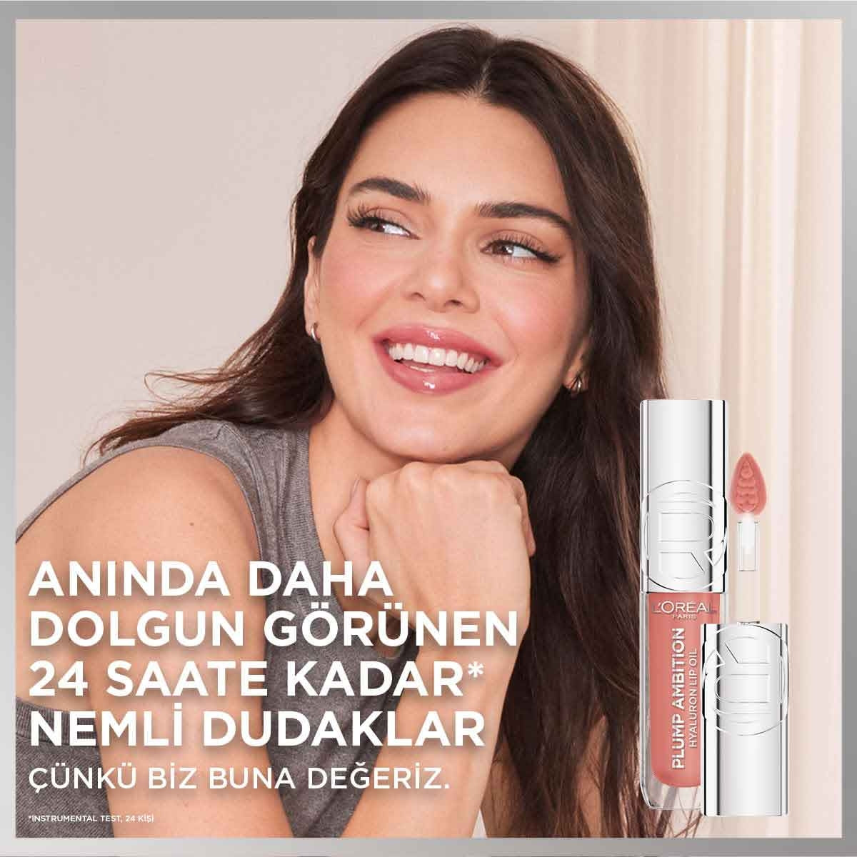 L’Oreal Paris Plump Ambition Hyaluron Lip Oil Besleyici ve Nemlendirici Dudak Parlatıcısı 601- Worth It