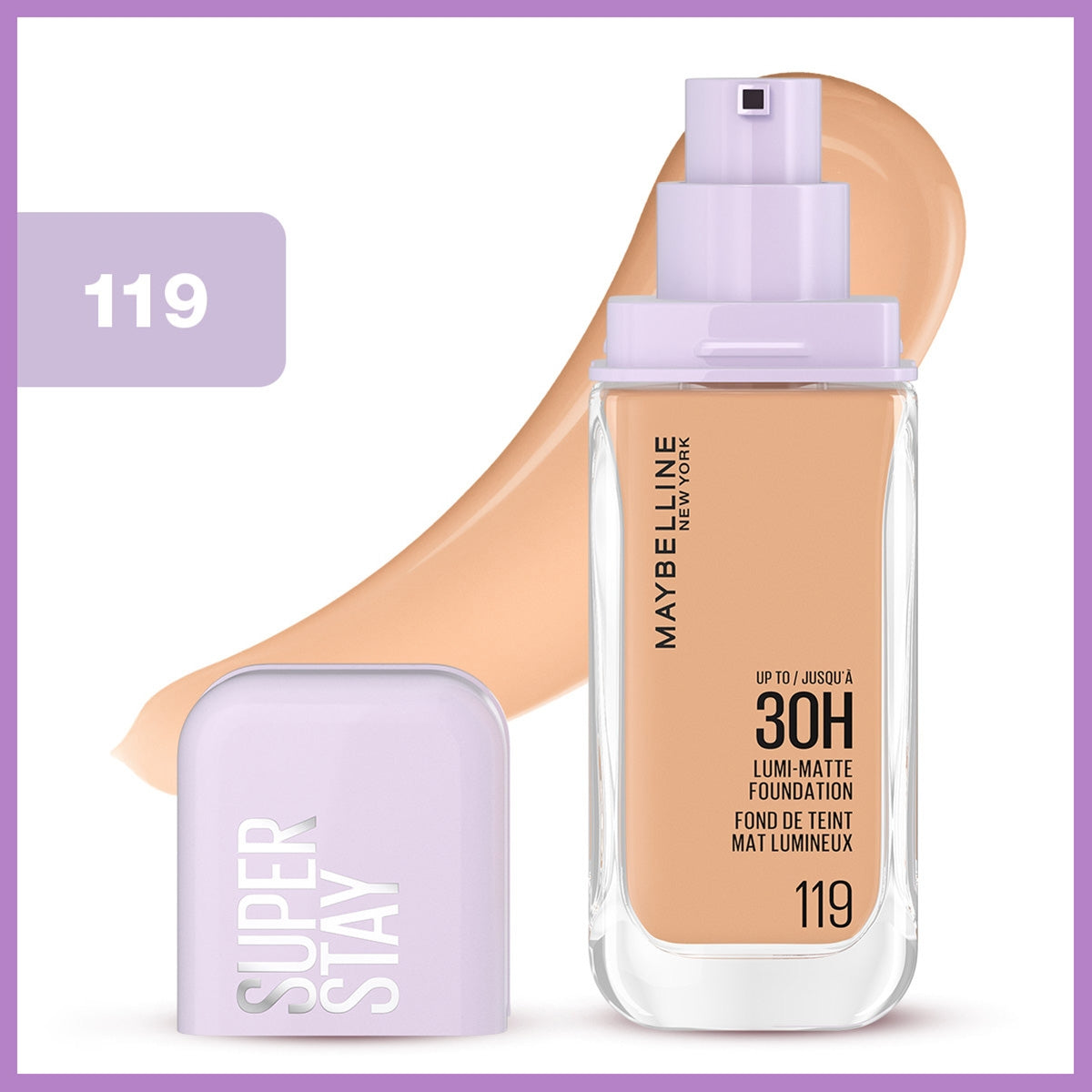 MAYBELLINE Fondöten Super Stay Lumi Matte- 119