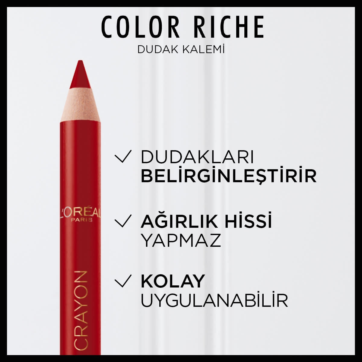Loreal Paris Color Riche Dudak Kalemi 300 - Le Rouge Paris