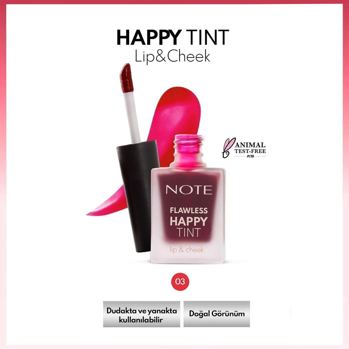 Flawless Happy Tınt Lıp&Cheek 03 Sweet Pink