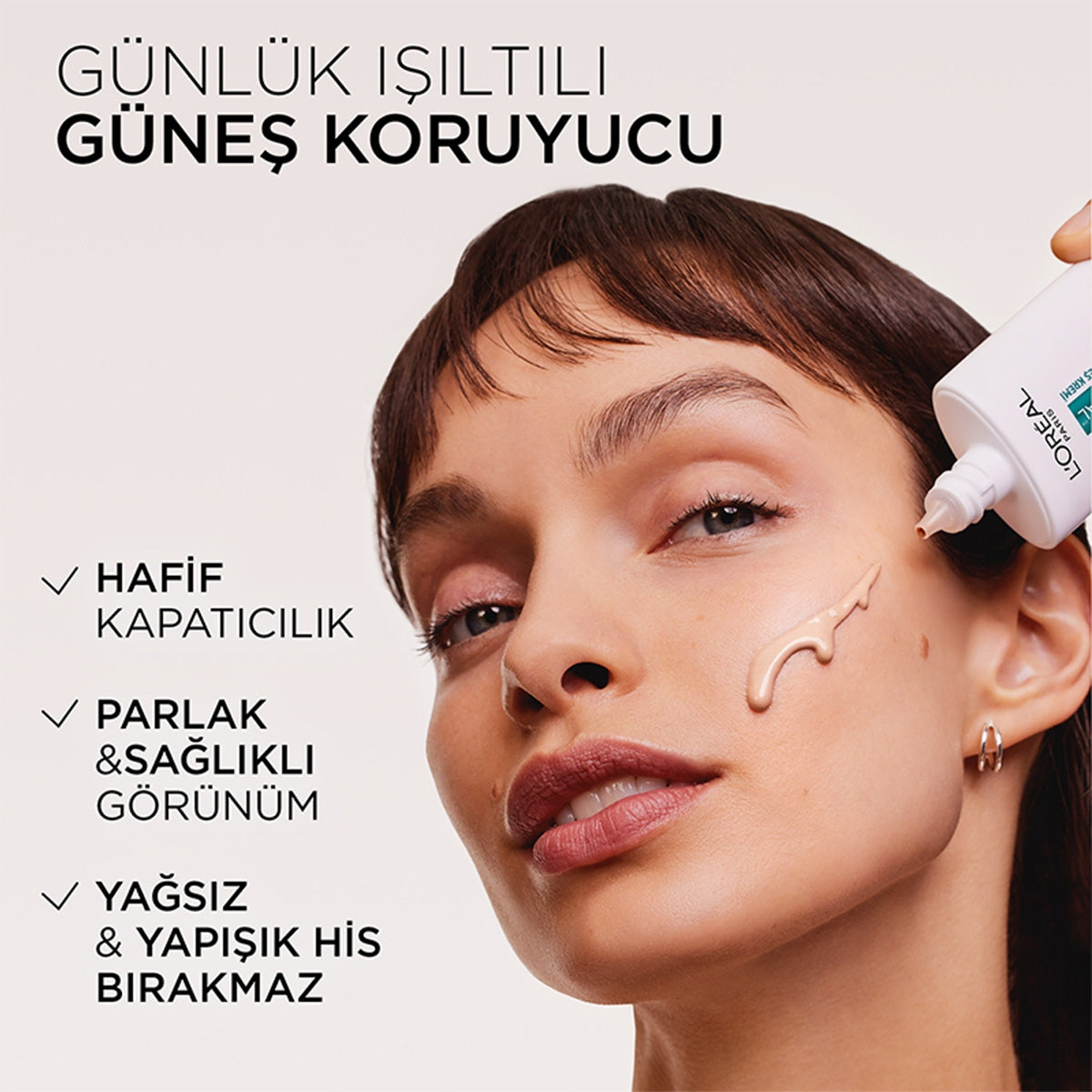 Bright Reveal Renkli Fluid Yüz Güneş Kremi Light SPF50 50 ml