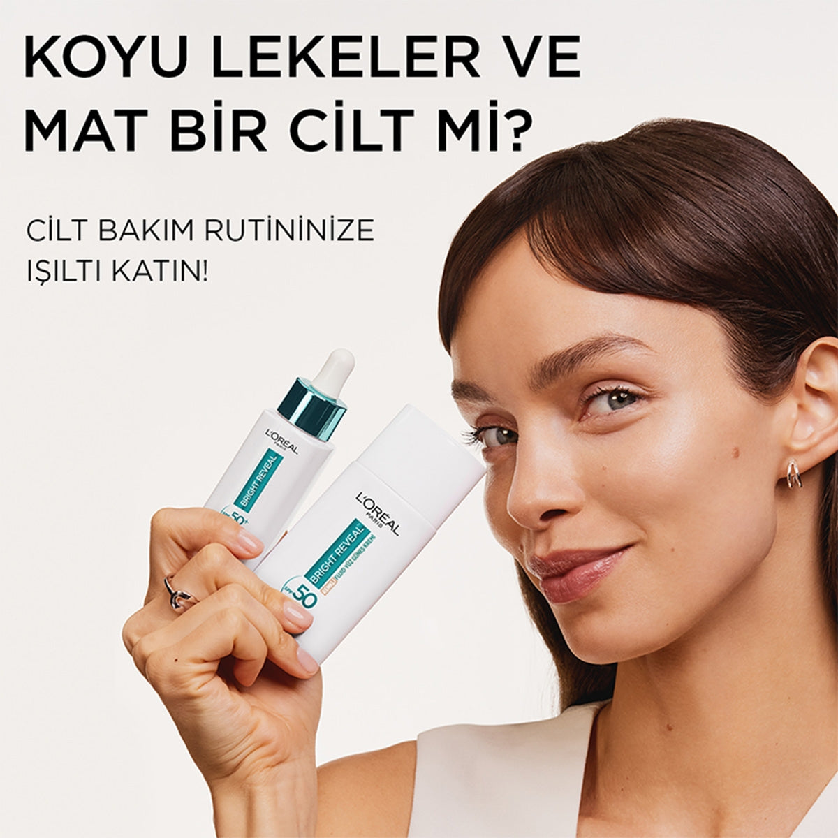 Bright Reveal Renkli Fluid Yüz Güneş Kremi Light SPF50 50 ml