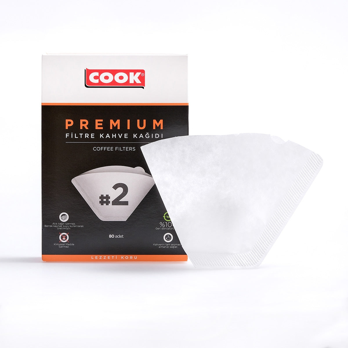 COOK Premium Filtre Kahve Kağıdı (Ebat 2 )80’li