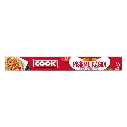 COOK Kesilmiş Pişirme Kağıdı 37x42cm 16'lı