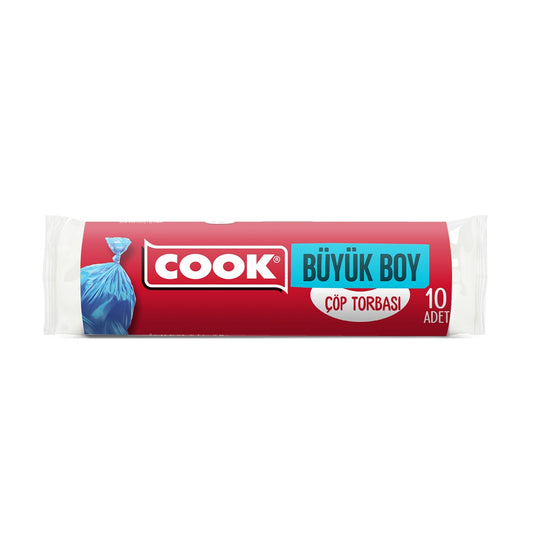COOK Büyük Boy Çöp Torb.65 x 80 cm. 10'lu rulo
