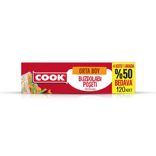 COOK Buzdolabi Poşeti 24 x 38 cm 120 Yaprak 24'lü