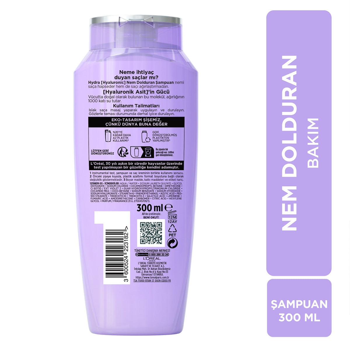 Hyaluronic Nem Şampuan 300 Ml