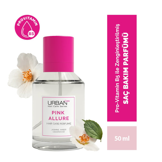 URBAN Care Pink Allure Saç Bakım Parfümü, koku uzmanlarının en çok ilham aldığı yaseminin zarif ve çiçeksi notaları, tatlı ve sıcak amber kokusu, sedir ağacının odunsu ve sofistike kokusuyla harmanlanmış özel bir formüle sahiptir. İçeriğinde bulunan Provi