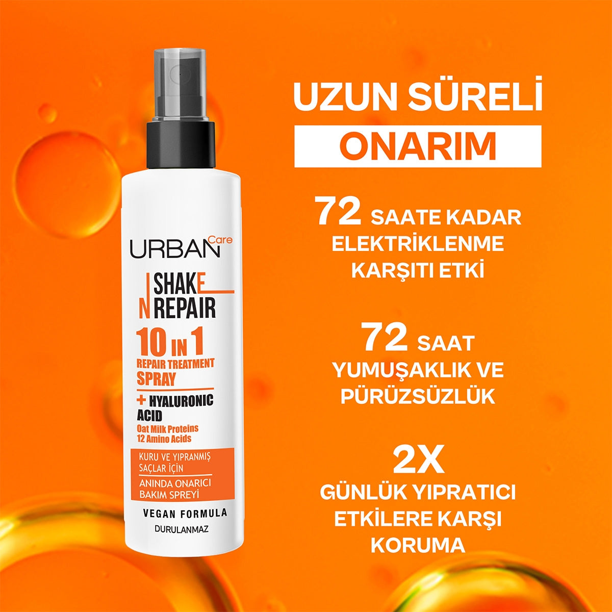 Shake N Repair Kuru ve Yıpranmış Saçlar İçin Saç Bakım Spreyi 200 Ml