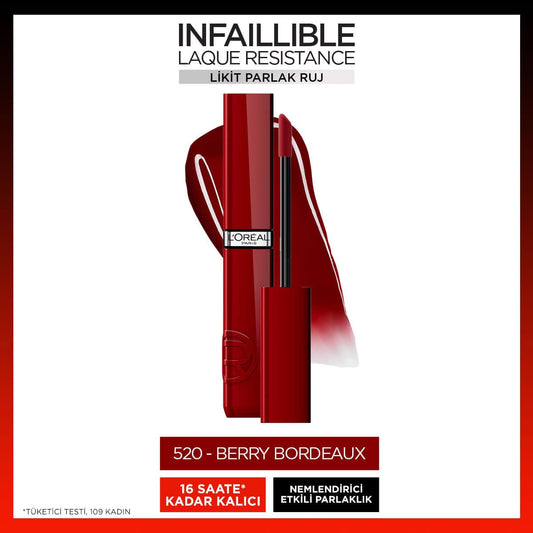 LOREAL PARI LAQUE RESI 520 BERRY BORDEAU