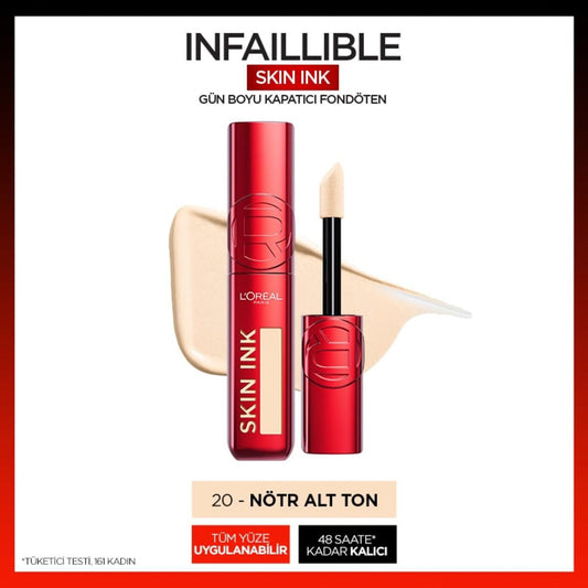 LOREAL PARIS KAPATICI SKIN INK NEUT 20