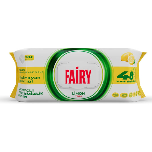 FAİRY Limon Yağlı Yüzey Temizlik Havlusu 100 'lü