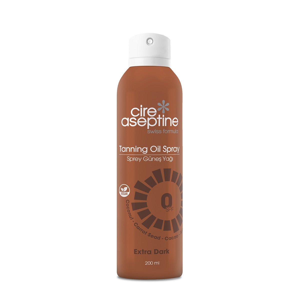 Şeffaf Aeresol Güneş Yağı SPF0 200 ml