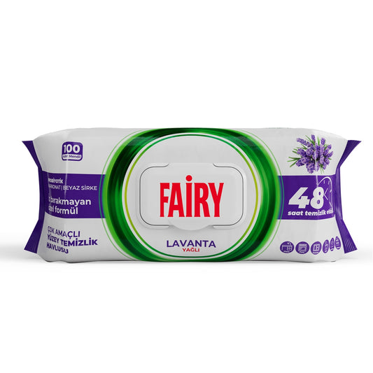 Fairy Lavanta Yağlı Yüzey Temizlik Havlusu 100'lü