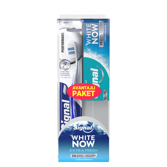 White Now Extra Diş Macunu 50 ml + Diş Fırçası